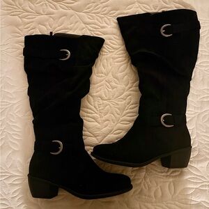 Women's Black Knee-High Boots